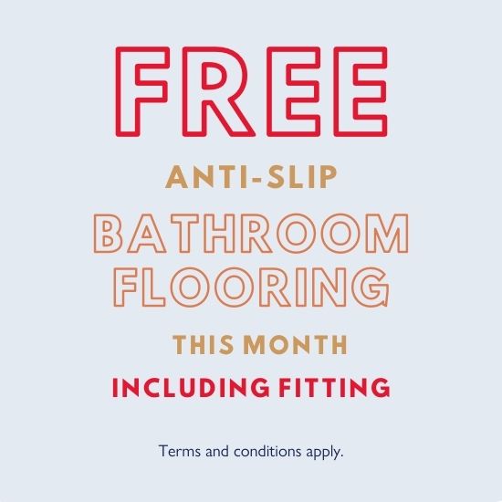 March free bathroom flooring offe