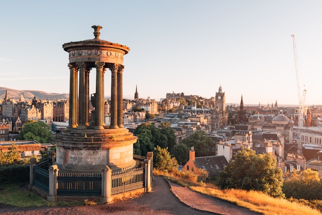 A view of Edinburgh's city landscape